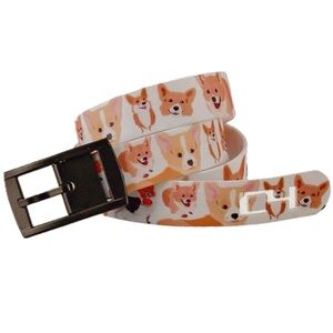 C4 Corgi Belt with black Buckle Combo waterproof dog lover novelty gift EUC